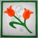 Vlaďka - prostírka - tulipány 1 - aplikace