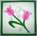 Vlaďka - prostírka - tulipávy 3- aplikace